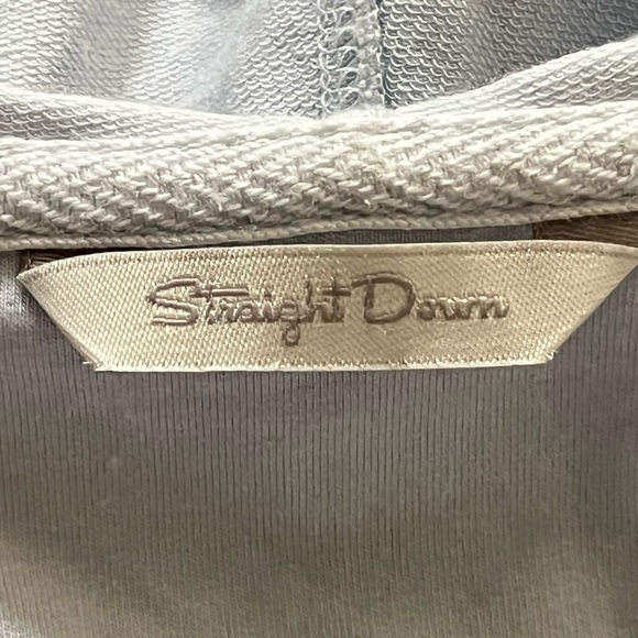 Straight Down Long Sleeve‎ Cotton Hoodie Women Medium Golf Bank Logo Light Blue - Picture 2 of 13